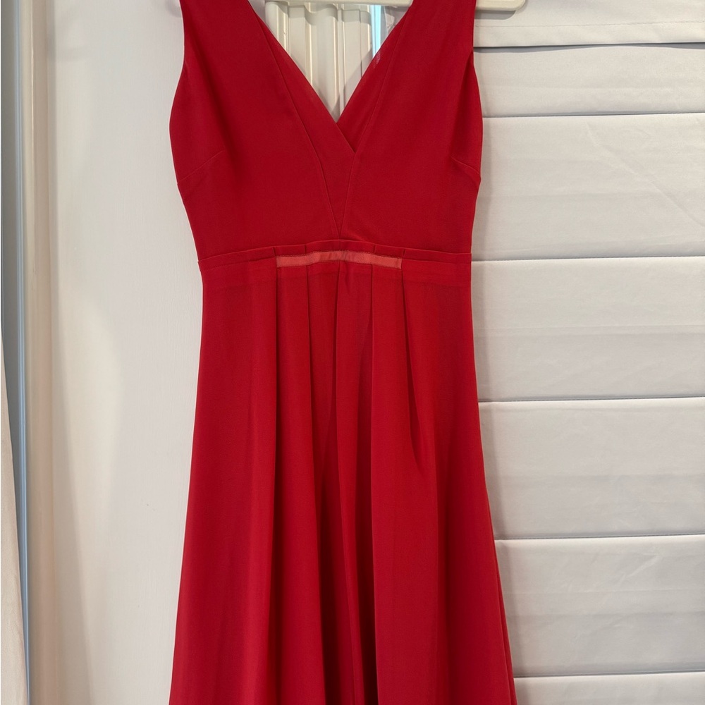Reiss Red V-Neck Dress